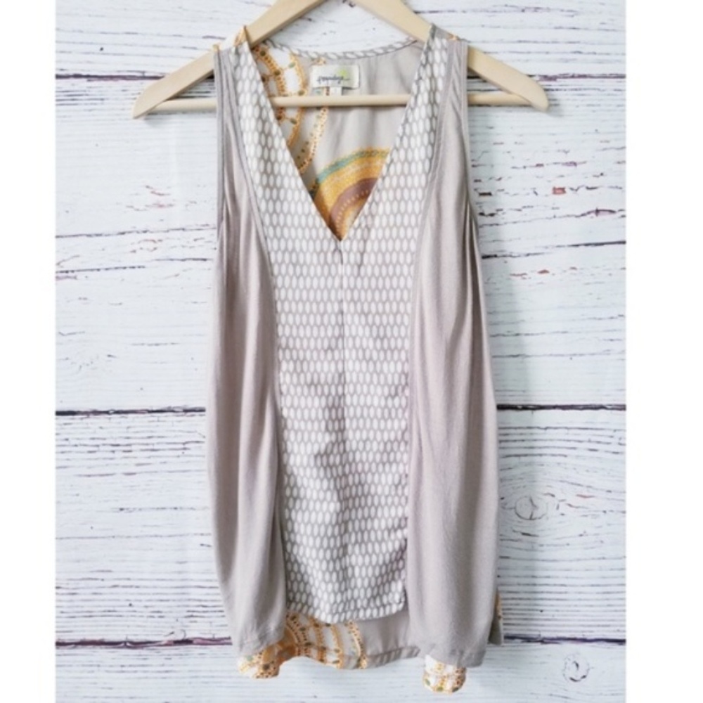 Anthropologie Mandala Circle Tunic Tank Top